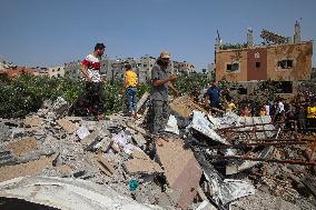 Aftermath Of Israeli Airstrikes In Gaza