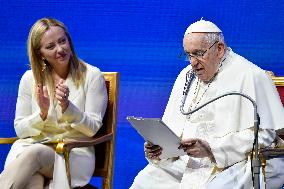 Pope Francis At A Conciliation Auditorium Event - Vatican