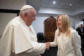 Pope Francis At A Conciliation Auditorium Event - Vatican