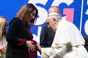 Pope Francis At A Conciliation Auditorium Event - Vatican