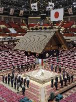 Ritual ahead of Summer Grand Sumo Tournament