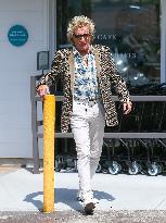 Rod Stewart and Penny Lancaster Out - LA