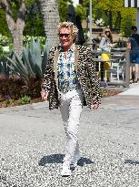 Rod Stewart and Penny Lancaster Out - LA