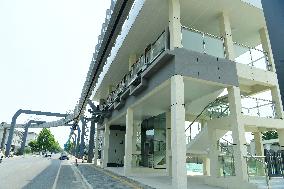 The First Air Rail EPN SKYTRAIN Demonstration Line In Shanghai