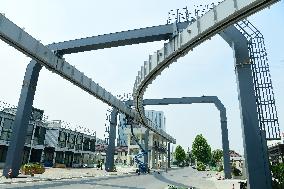 The First Air Rail EPN SKYTRAIN Demonstration Line In Shanghai