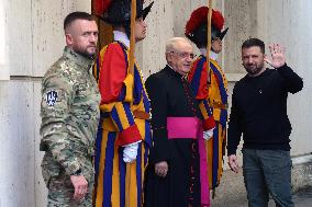 Zelensky Arrives In Vatican