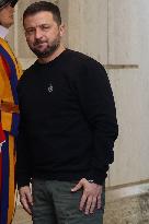 Zelensky Arrives In Vatican
