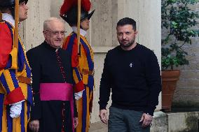 Zelensky Arrives In Vatican