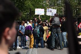 Demonstration of trans and intersex against the Darmanin law – Paris