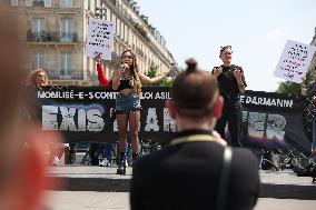 Demonstration of trans and intersex against the Darmanin law – Paris