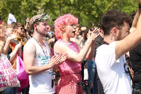 Demonstration of trans and intersex against the Darmanin law – Paris