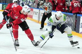 (SP)LATVIA-RIGA-2023 IIHF ICE HOCKEY WORLD CHAMPIONSHIP-SLOVENIA VS SWITZERLAND