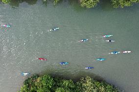 A Kayaking And Paddleboarding Marathon  in Hangzhou