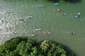 A Kayaking And Paddleboarding Marathon  in Hangzhou