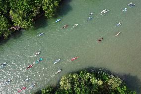 A Kayaking And Paddleboarding Marathon  in Hangzhou