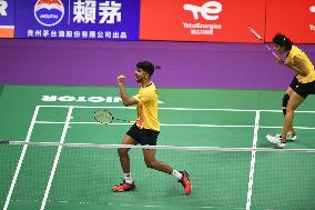 (SP)CHINA-SUZHOU-BADMINTON-SUDIRMAN CUP-TPE VS IND (CN)