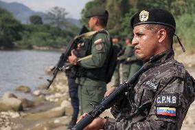 Patrols On The Border Between Colombia And Venezuela.