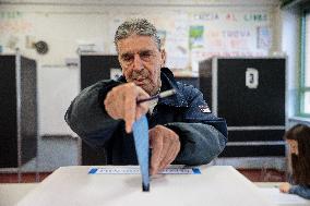 Voters On The Ballot For Local Elections In Pisa