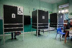 Voters On The Ballot For Local Elections In Pisa