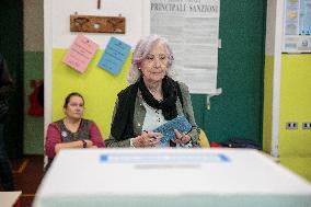 Voters On The Ballot For Local Elections In Pisa