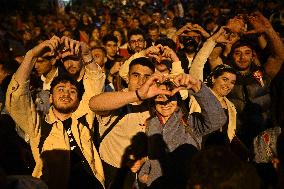 Supporters of Main Opposition Party CHP Headquarters’ Outside - Ankara