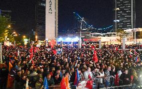 Supporters of The  AKP Headquarters’ Outside - Ankara