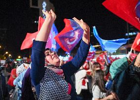 Supporters of The  AKP Headquarters’ Outside - Ankara