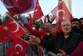 Supporters of The  AKP Headquarters’ Outside - Ankara