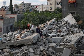 MIDEAST-GAZA-BEIT LAHIA-DAMAGE