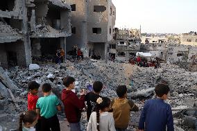 MIDEAST-GAZA-BEIT LAHIA-DAMAGE