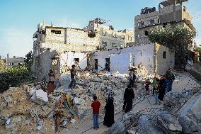 MIDEAST-GAZA-BEIT LAHIA-DAMAGE