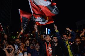 TÜRKIYE-ANKARA-GENERAL ELECTIONS-OPPOSITION CANDIDATE'S SUPPORTERS