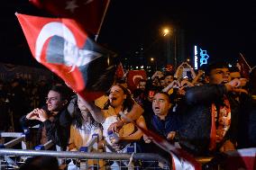 TÜRKIYE-ANKARA-GENERAL ELECTIONS-OPPOSITION CANDIDATE'S SUPPORTERS