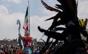 Commemoration Of The Ceremony Of Toxcatl And The 502nd Anniversary Of The Slaughter Of The Templo Mayor In Mexico City