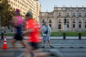 15th Edition Of The Santiago Marathon, Chile.