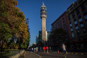 15th Edition Of The Santiago Marathon, Chile.