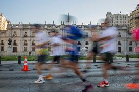 15th Edition Of The Santiago Marathon, Chile.