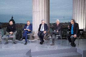 Zelensky At "Special Porta A Porta" - Rome