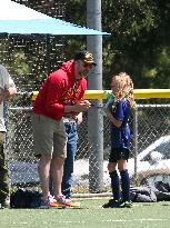 Jason Sudeikis At Son's Soccer Practice - LA