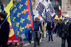 Rally Of The Far-Right Monarchist Movement Action Française - Paris