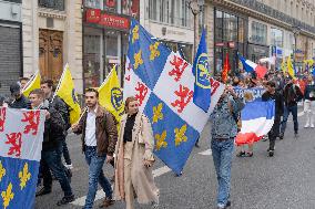 Rally Of The Far-Right Monarchist Movement Action Française - Paris