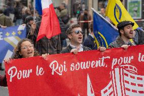 Rally Of The Far-Right Monarchist Movement Action Française - Paris