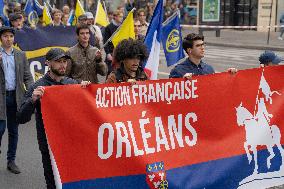 Rally Of The Far-Right Monarchist Movement Action Française - Paris