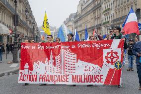 Rally Of The Far-Right Monarchist Movement Action Française - Paris