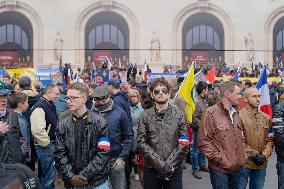 Rally Of The Far-Right Monarchist Movement Action Française - Paris