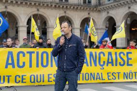 Rally Of The Far-Right Monarchist Movement Action Française - Paris