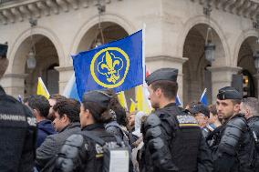 Rally Of The Far-Right Monarchist Movement Action Française - Paris