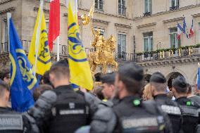 Rally Of The Far-Right Monarchist Movement Action Française - Paris