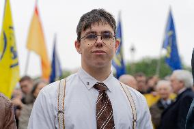 Rally Of The Far-Right Monarchist Movement Action Française - Paris