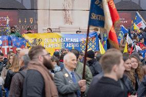 Rally Of The Far-Right Monarchist Movement Action Française - Paris